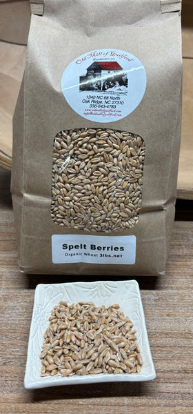Organic Spelt Berries 3lbs.