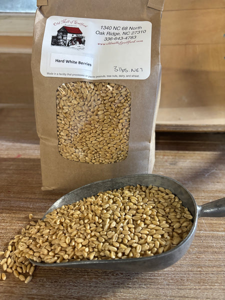 Organic Hard White Wheat Berries 3lbs